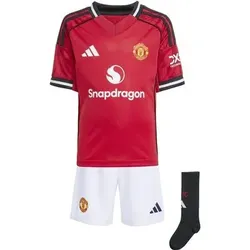 ADIDAS Kinder Fananzug Manchester United 25/26 Heim Mini-Ausrüstung, Größe 116 in Rot Rot