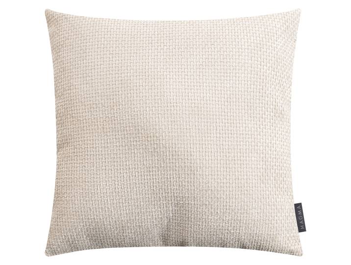 Dekokissen MAGMA HEIMTEX ARLO Kissen 45x45 , beige (natur, unifarben), B:45cm H:8cm L:45cm, Chenille, Faserbällchen (Polyester), Polyester, Dekokissen_Sitzkissen_Kissenhüllen, Dekokissen, Luxuriöses Zierkissen mit samtiger Struktur in zeitlosem Design