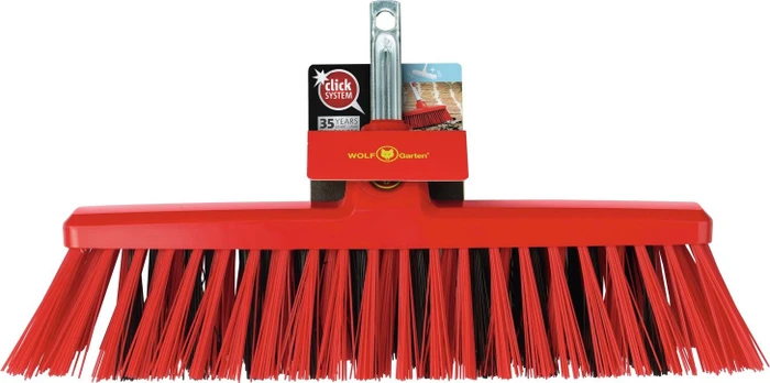 Wolf-Garten Großflächen-Straßenbesen SB 400 M (rot/gelb, 40cm)