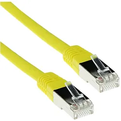ACT Yellow 10 meter F/UTP CAT5E patch cable with RJ45 connectors. Cat5e f/utp lszh yellow 10.00m (F/UTP, CAT5e, 10 m), Netzwerkkabel