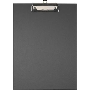 Exacompta Klemmbrett 17291, A4, Hartpappe mit Kraftpapierbezug, schwarz