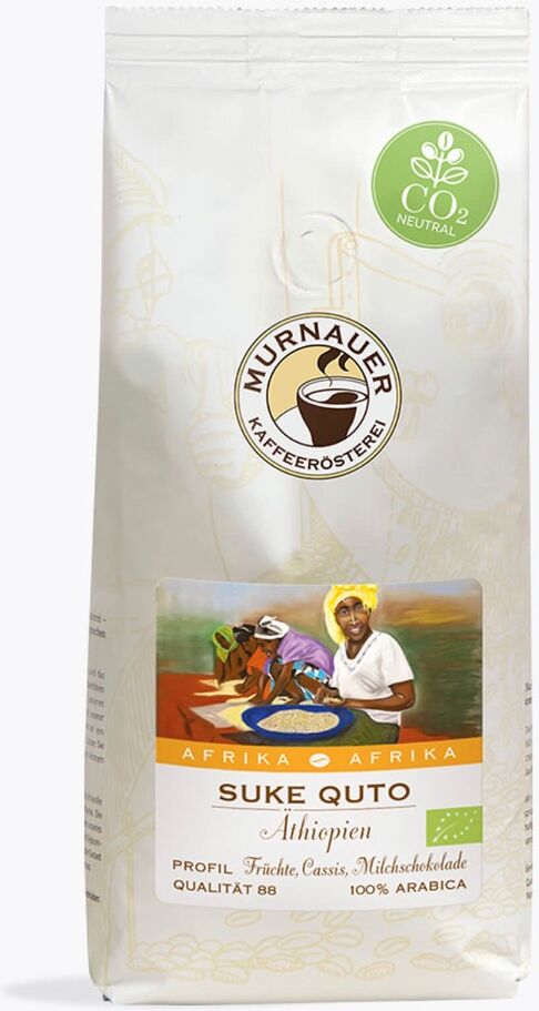 Murnauer Suke Quto Äthiopien   1 kg   Bio Kaffee   ganze Bohne   Single Origin aus Äthiopien   Zitrus, Cassis & Schokolade für Espresso & Filter