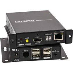 InLine HDMI USB KVM Extender, KVM Switch, Schwarz
