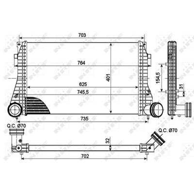 NRF Ladeluftkühler 30290 für VW