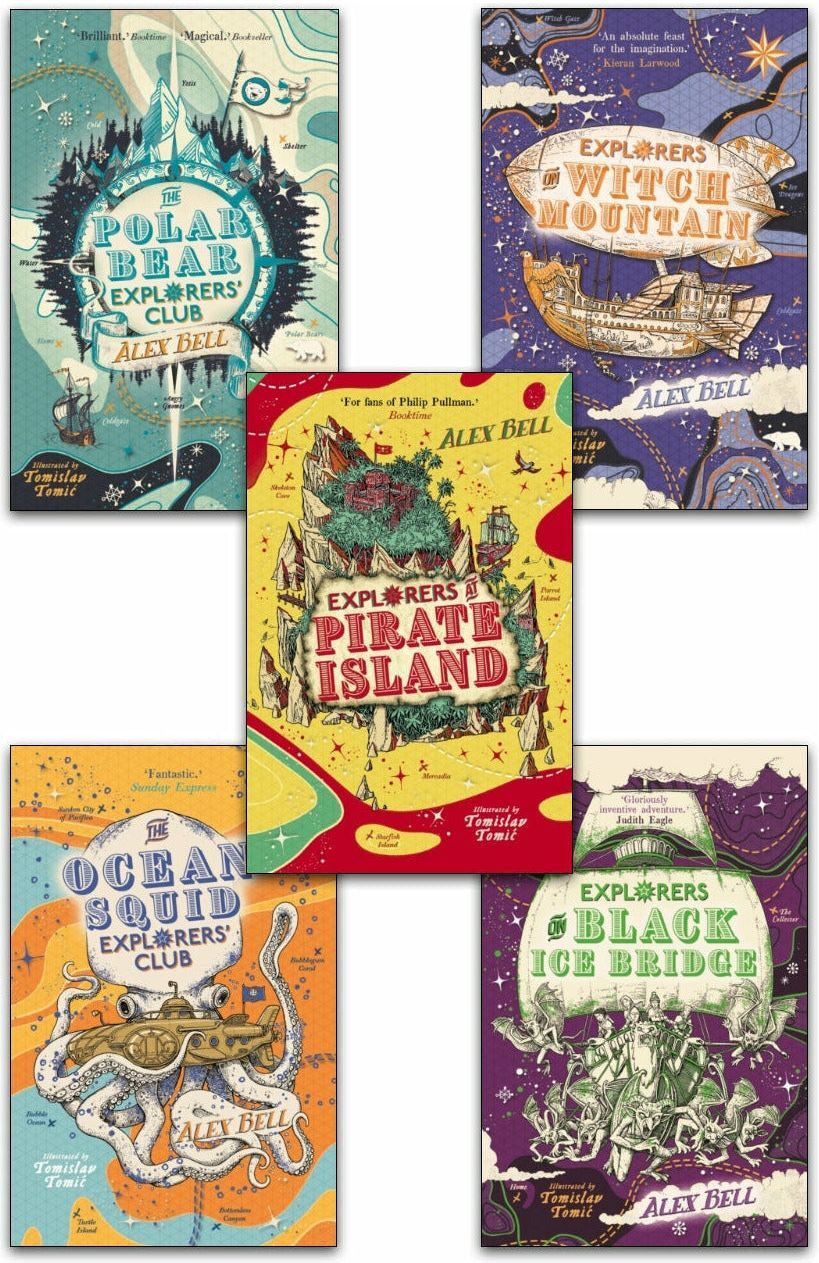 Faber Polar Bear Explorers Club 5 Books Collection Set by Alex Bell – Fantasy Adventure Collection for Kids