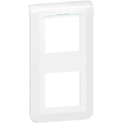 Legrand 078723L Mosaic Rahmen 2x2-modulig, vertikal, antibakteriell Farbe: Ultraweiß