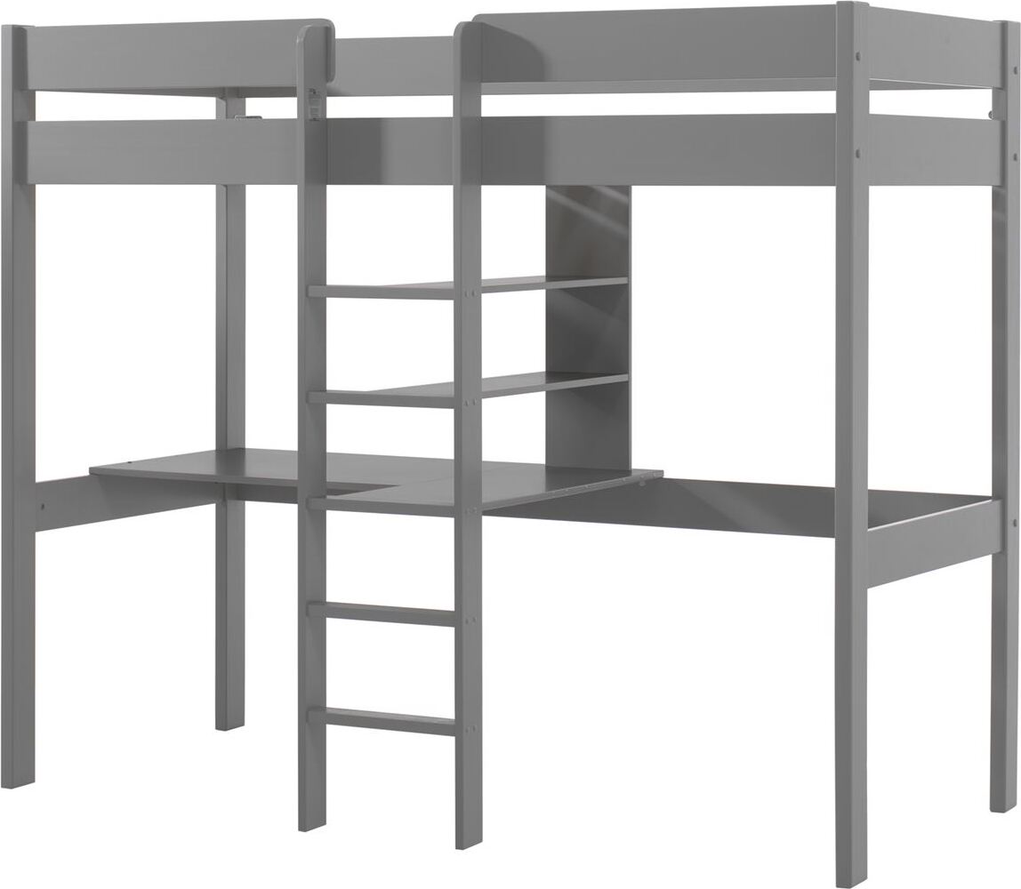 Hochbett Karole 208x105x175 Kinderbett Massivholz grau