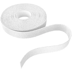KabelDirekt Klett-Kabelbinder – wiederverwendbares Klettband zur Kabelorganisation, Klettband zum Bündeln, 5m