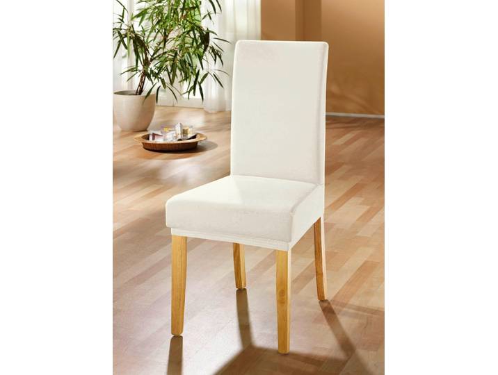 Stuhlbezüge für alle gängigen Stuhlformen, Creme, Größe 106 (Stuhlbezug)