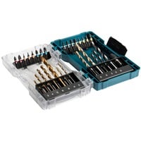 Bohrer- & Bit-Satz E-07054, 29-teilig Klappbox mit transparentem Deckel