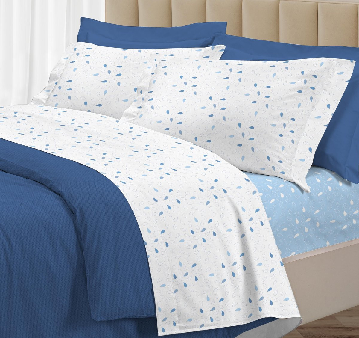 Luxe beddengoedset van 100% Italiaans percale katoen voor volwassenen