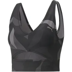 PUMA Studio Print Crop-Top Damen 51 - PUMA black/florista L