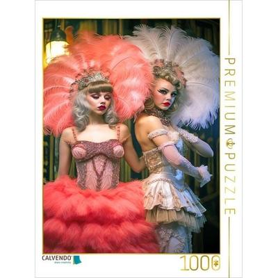 CALVENDO Puzzle Burlesque-Tänzerin | 1000 Teile Lege-Größe 64x48cm Foto-Puzzle für glückliche Stunden