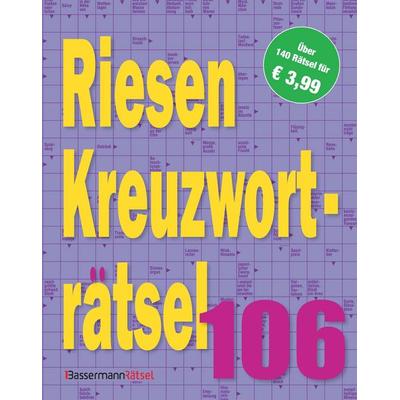 Riesen-Kreuzworträtsel 106, Taschenbuch von Eberhard Krüger, Bassermann, 978-3-8094-8541-4
