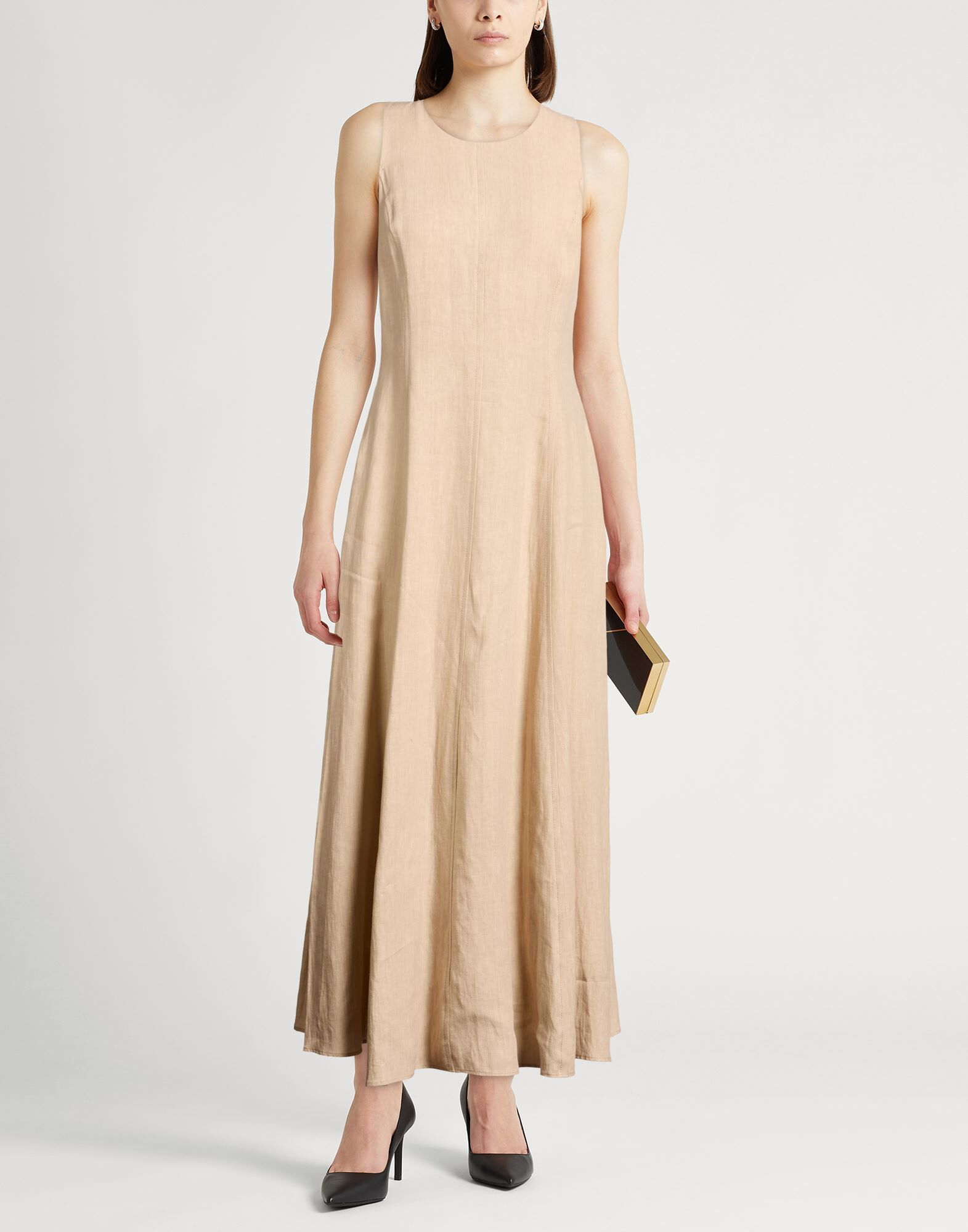 Eleventy Vestido largo Mujer Hueso 40 Mujer