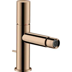 Hansgrohe AXOR Uno Bidetmischer, Polished Red Gold, Einhebel-Bedienung, Ausladung 124 mm, Auslaufhöhe 93 mm