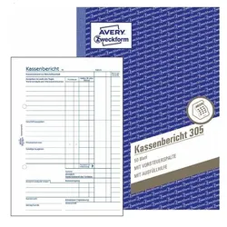 AVERY Zweckform Kassenbericht 305