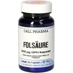 FOLSÄURE 300 μg GPH Kapseln 60 St