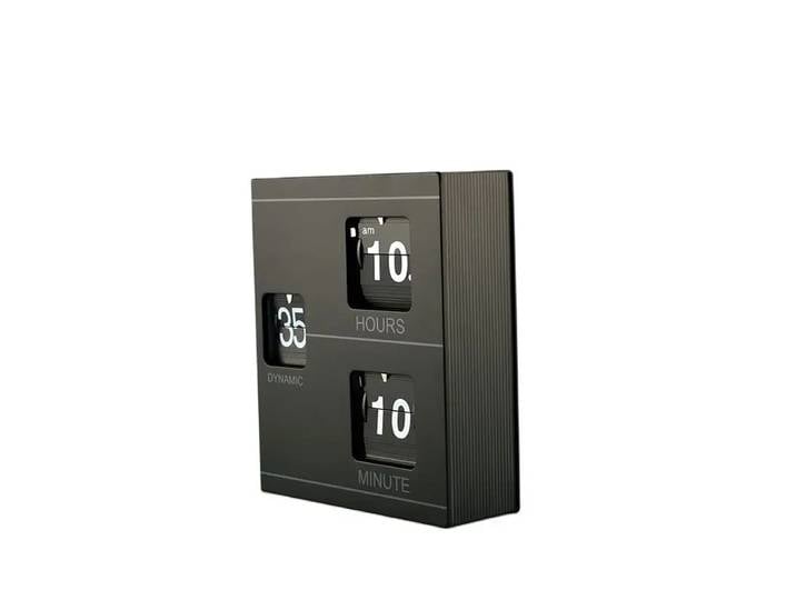 Horloge de table numérique à rabat de livre rétro, montre de bureau de chambre à coucher, horloges créatives en noir et blanc, cadeau d'anniversaire, décoration d'intérieur