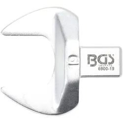 BGS Einsteck-Maulschlüssel 19 mm Aufnahme 9 x 12 mm - 6900-19