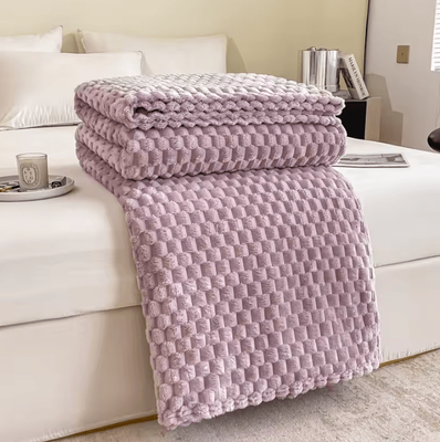 Inspire Curations Soft Plaid Fleece Travel Throw Blanket xiangyuzi 180x200cm 1pc