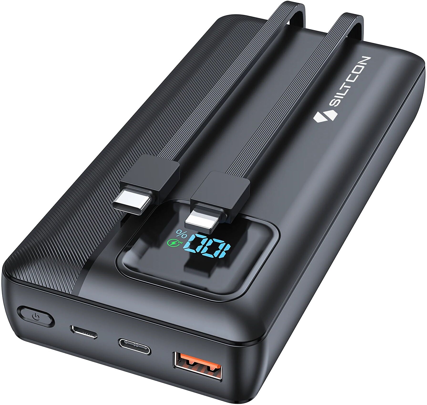 Siltcon® Powerbank 30000mAh – USB-C 22,5W – LED-Anzeige