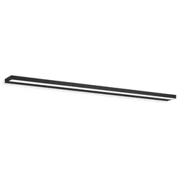 Helestra LED-Wandleuchte Slate Alu, Eisen, Stahl & Metall Schwarz 120 cm