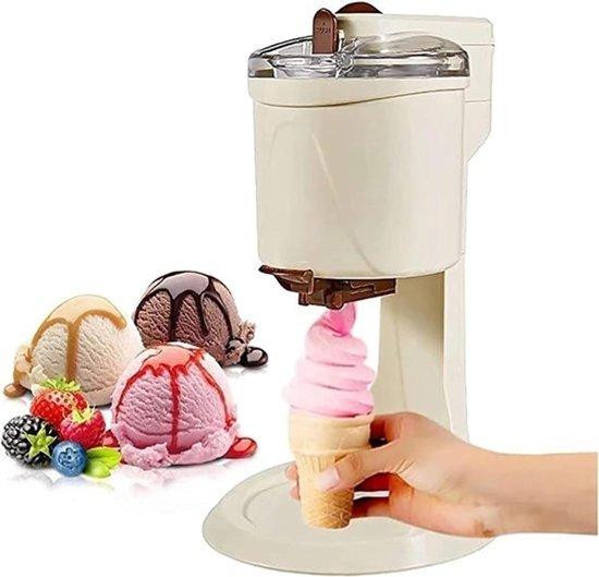 Wit Volautomatische IJsmachine met Compressor - Softijsmachine en Yoghurtmaker - 1 Liter