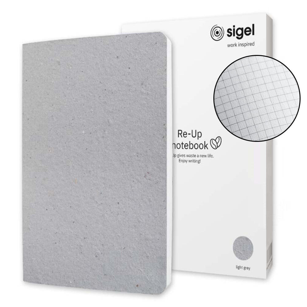 SIGEL Notizbuch RE-UP, kariert, 100 Seiten, DIN A5 RU100