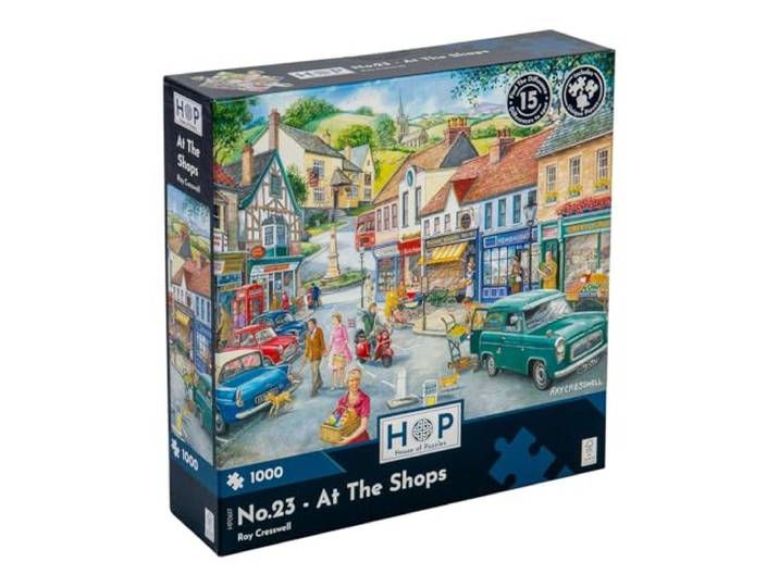 The House of Puzzles - 1000 Stuk Jigsaw Puzzle - Vind de verschillen No.23 - 'In de winkels' - NIEUW FEBRUARI 2023