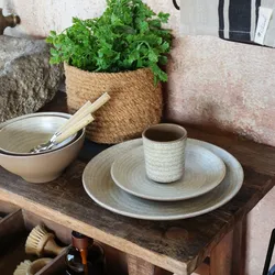 Chic Antique Melamin Frühstücksteller Cassis Latte, Ø 18 cm - Latte