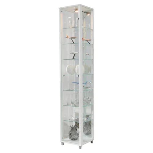Wehkamp Home Vitrinekast Lucero met glazen deuren en metalen details