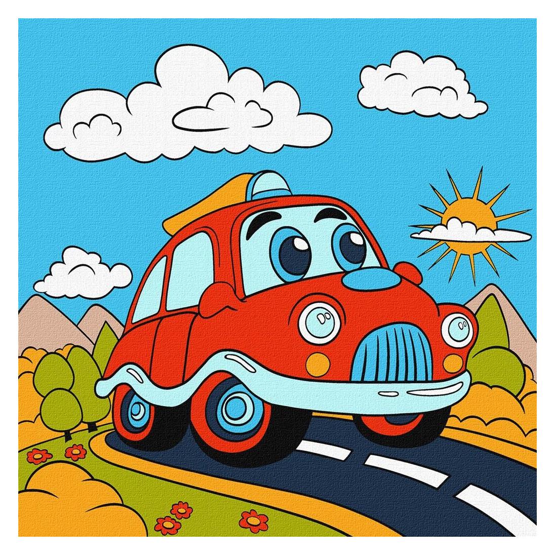 Ideyka Malen nach Zahlen - Reise 25 x 25 cm (KHO6105)