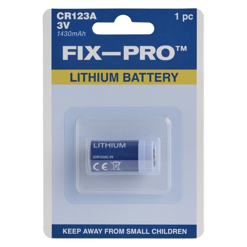 Fix-Pro BATTERI PHOTO CR 123A 3,0V 1430 MAH (1430 mAh) (FPCR123A)