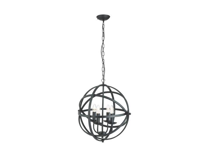 Pendellampe „Orbit“ 4-Flammig Schwarz Searchlight