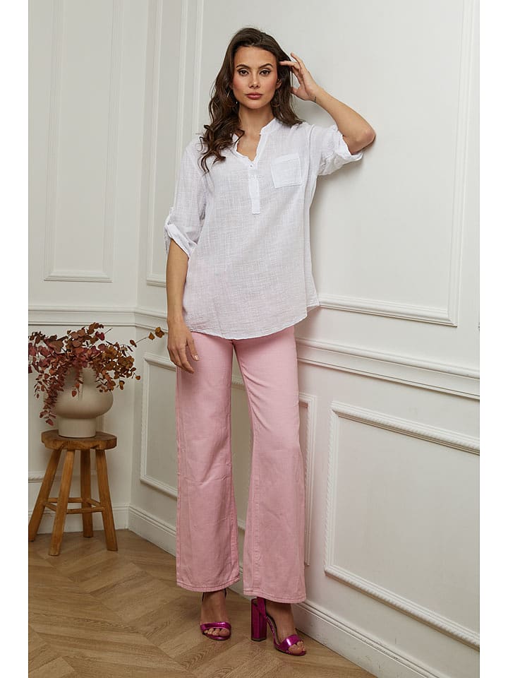 Fleur de Lin Bluse "Msof" in Weiß - M
