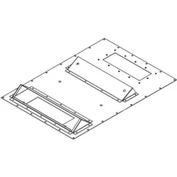 Triton 19"zbh. Klimaeinheit zbh. Zusatzblende für X1/2 RDE/RIE B600/T 800mm quer, Serverschrank Zubehör, Grau