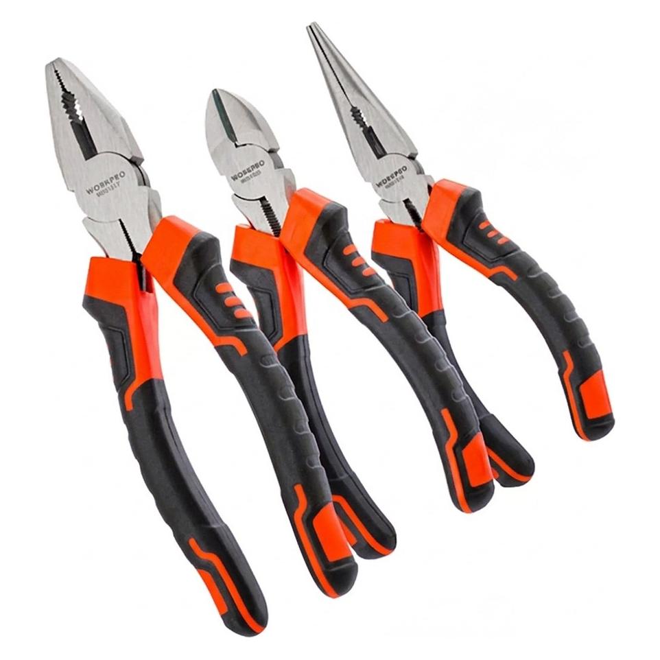 Workpro Set of 3 pliers, 160 + 160 + 200 mm (200 mm) (64679714)
