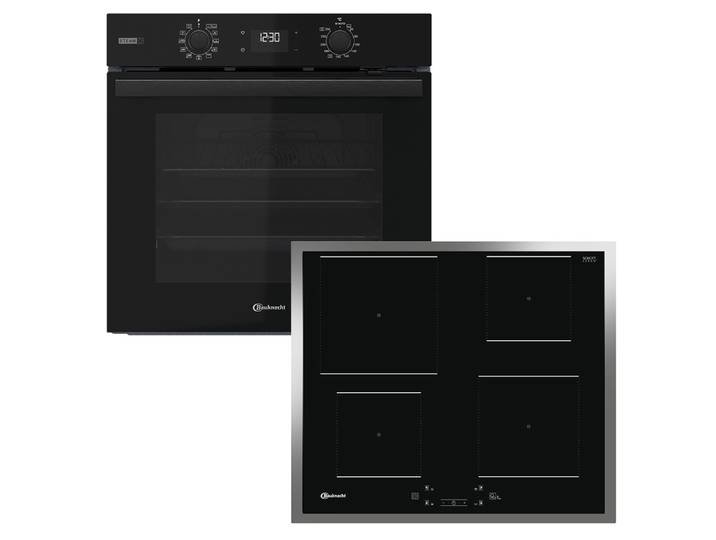 BAUKNECHT Backofen-Set BAKO 800 Pyro Steam , Energieeffizienz: A+, schwarz, Herdsets, FlexiClean - Pyrolyse & Hydrolyse in einem Gerät, Backofen-Set