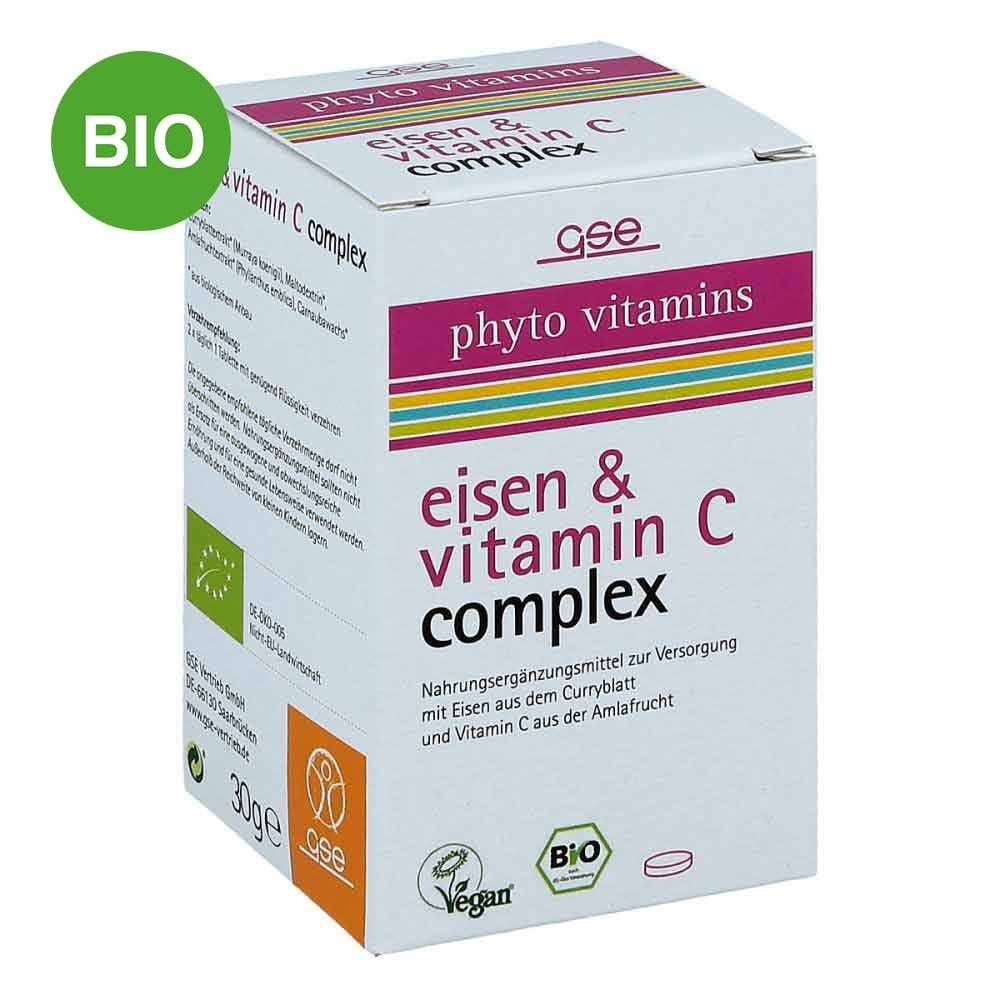 GSE Vertrieb Biologische Nahrungsergänzungs- & Hei Eisen & Vitamin C complex Bio Tabletten 10795207