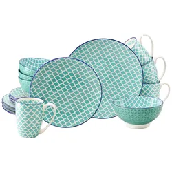 creaTable Kombiservice 16-tlg MEDITERRAN - B/H/T ca. 34.50x32.00x35.00