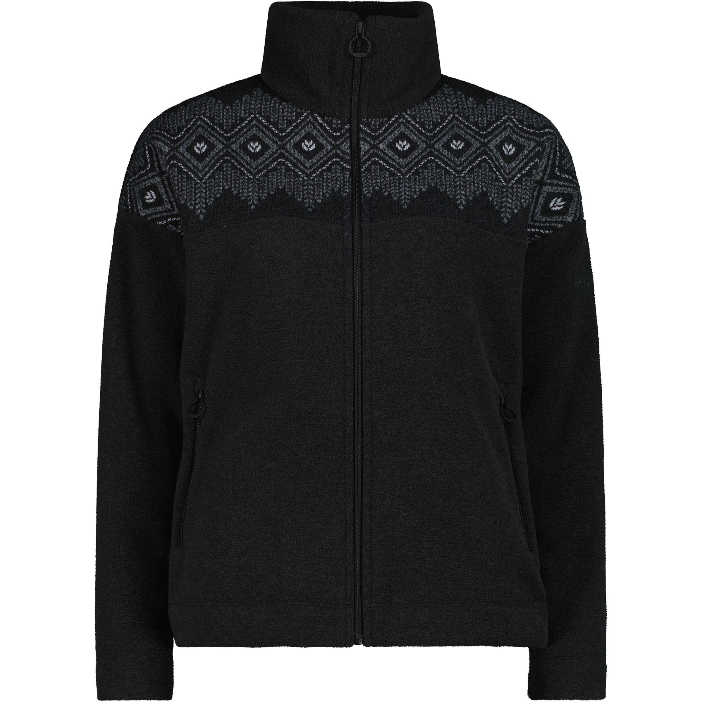 CMP Damen Fleecejacke schwarz Größe M Lifestyle Hautfreundlich