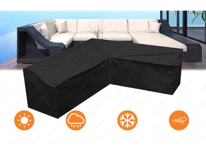 Rattansofa-Abdeckung Turino U-Form