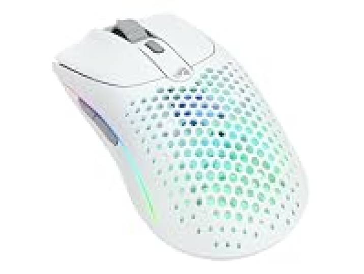 GLORIOUS Gaming Model O 2 Wireless Gaming Mouse - Hybrid 2.4GHz & Bluetooth Wireless, 68g Superlight, Long Battery Life, 26k BAMF 2.0 Sensor, RGB, Ambidextrous, 6 Buttons, PTFE Feet - White