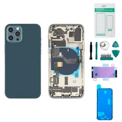 iPhone 12 Pro Gehäuse mit Backcover Pazifikblau - Set