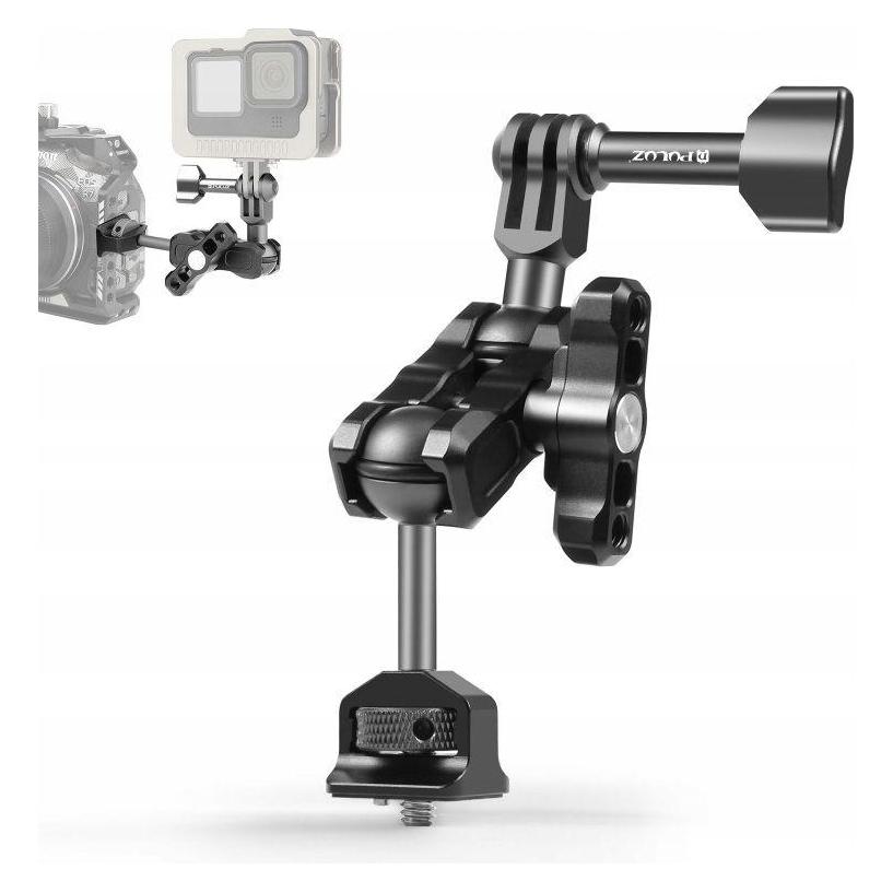 Puluz Ramię Uchwyt 3D Mocowanie Magic Arm 1/4" na GoPro / SJCAM / XIAOMI / DJI / Insta360 / PU842B (SB7845)