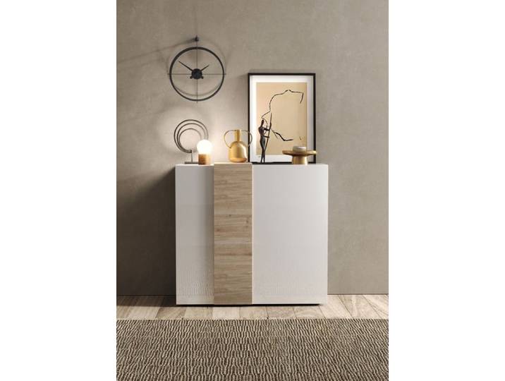 Buffet MACON blanc/chêne miel 1