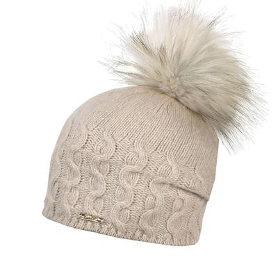Strickmütze CAPO, Damen, beige, Strick, Kaschmirmischung, Mützen Strickmütze, Mütze, Kaschmir-Wolle-Mischung