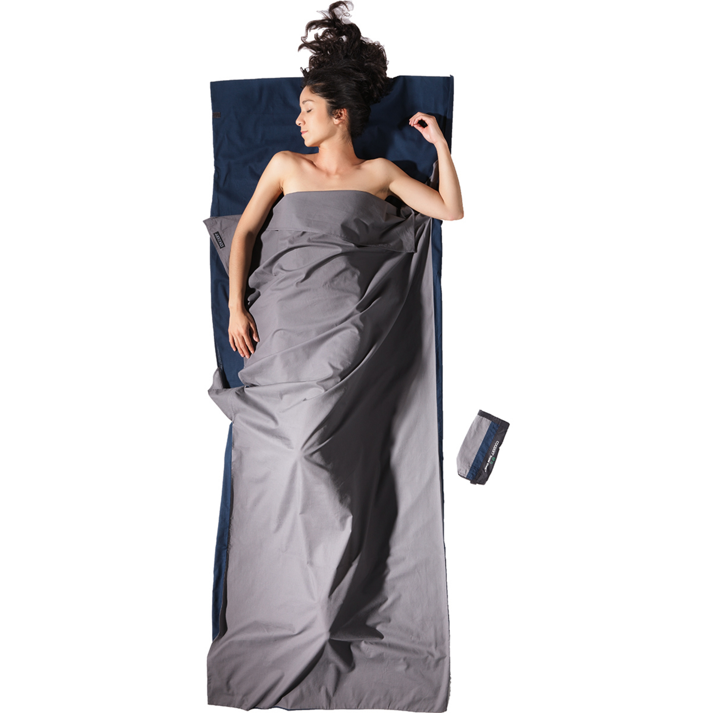 Cocoon TravelSheet Cotton Schlafsack Hüttenschlafsäcke & Inlets grau Größe max. 210cm Trekking