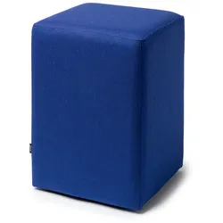 Hocker Pomp Ruhe & Raum indigoblau, Designer Willi Hubor, 33x47.5x33 cm
